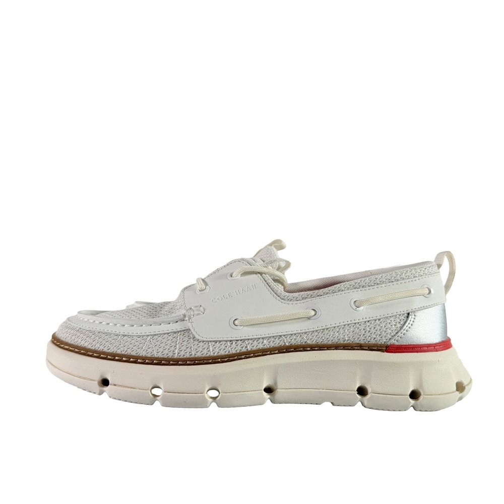 Cole Haan 4 Zerogrand Regatta Women Size 8 White Boat Shoes W25924 New